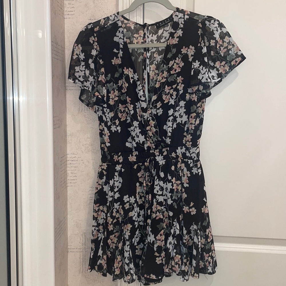 Floral print romper